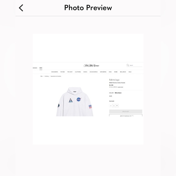Balenciaga Nasa Hoodie - Picture 8 of 10